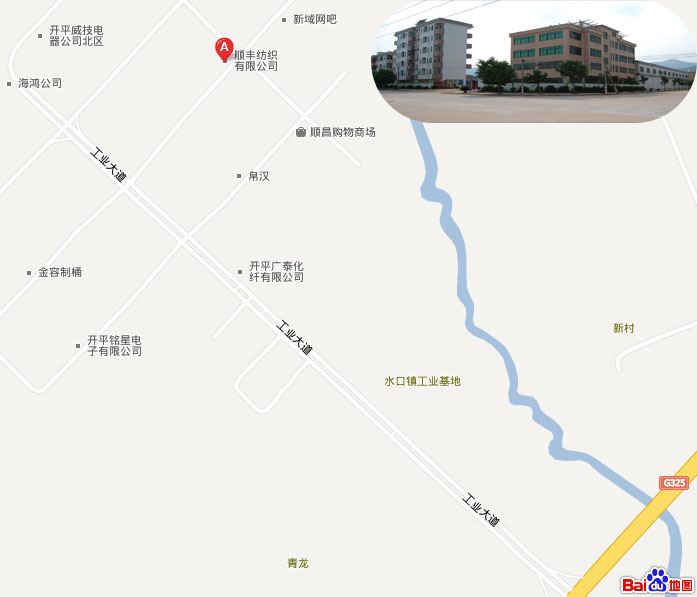 开平顺丰纺织地图